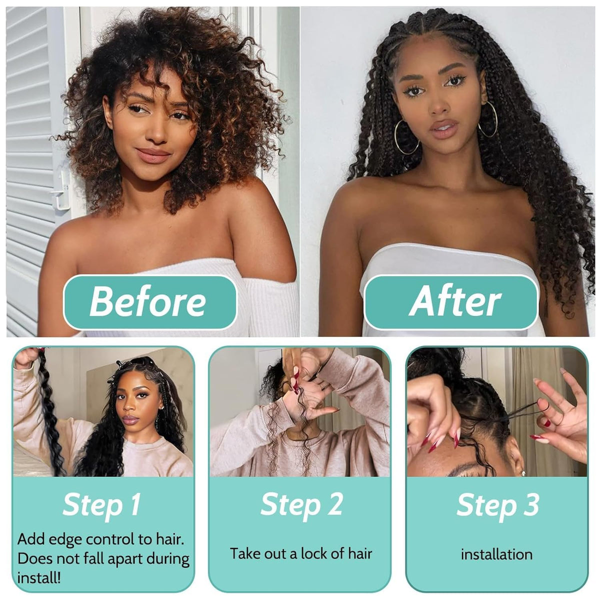 MOTFIN hair bundle packaging