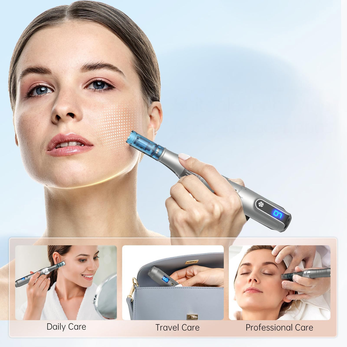 MPK Microneedling Pen M8S in a beauty care setting