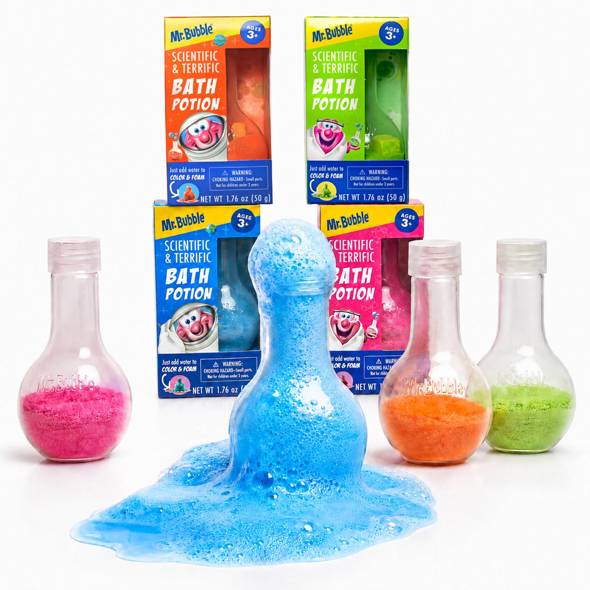 Mr. Bubble Kids Original Bath Bomb Potions pack front view