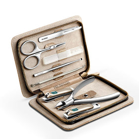 MR.GREEN 8 in 1 manicure set with PU leather case front view