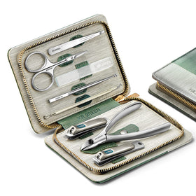MR.GREEN 8 in 1 Manicure Set with PU Leather Case front view