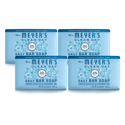 Mrs. MEYER'S Clean Day Bar Soap Rain Water scent front view