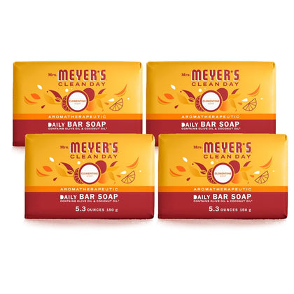 Mrs. MEYER'S Clean Day Clementine Bar Soap front view