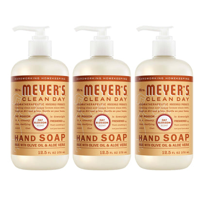 Mrs. MEYER'S Clean Day Hand Soap Oat Blossom 12.5 Fl Oz front view
