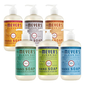 Mrs. MEYER'S Clean Day Liquid Hand Soap 6 Pack with various scents