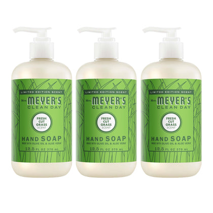 Mrs. MEYER'S Clean Day Liquid Hand Soap Fresh Cut Grass front view