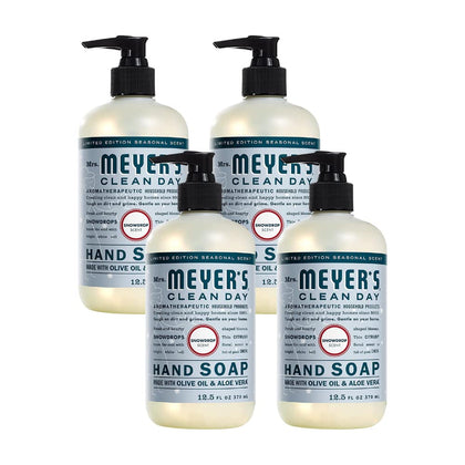 Mrs. MEYER'S Clean Day SnowDrop Liquid Hand Soap 12.5 oz front view