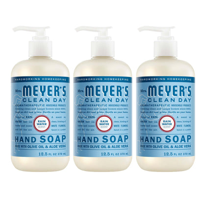 Mrs. MEYER'S Hand Soap Rain Water Scent 12.5 Fl Oz front view