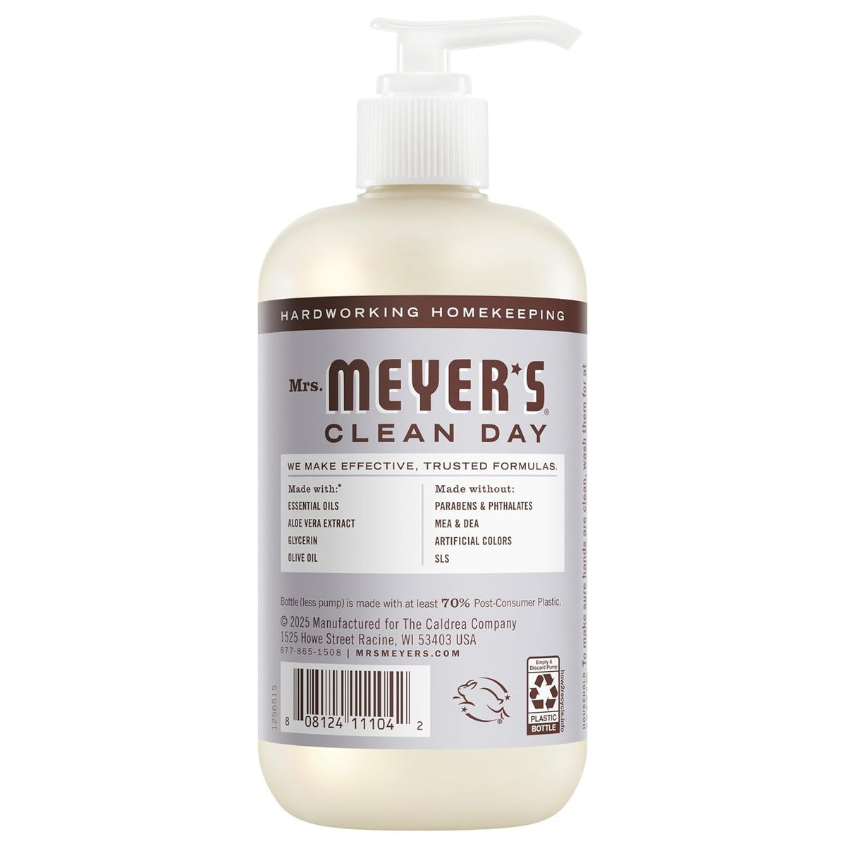 Mrs. MEYER'S Hand Soap Rainwater scent bottle close-up