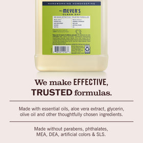 Mrs. MEYER'S Hand Soap Refill Lemon Verbena 33 Fl Oz with essential oils