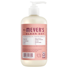 Mrs. MEYER'S Holiday Hand Soap displayed at a kitchen sink