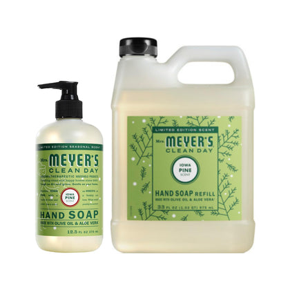 Mrs. MEYER'S Liquid Hand Soap Variety Pack Snowdrop bottles front view