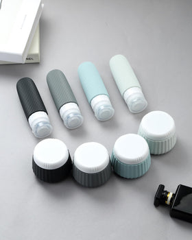 Mrsdry 3oz silicone bottles and jars with clear bag