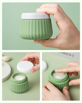 Mrsdry silicone jars in different colours for travel toiletries