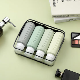Mrsdry silicone travel bottles with flip top caps