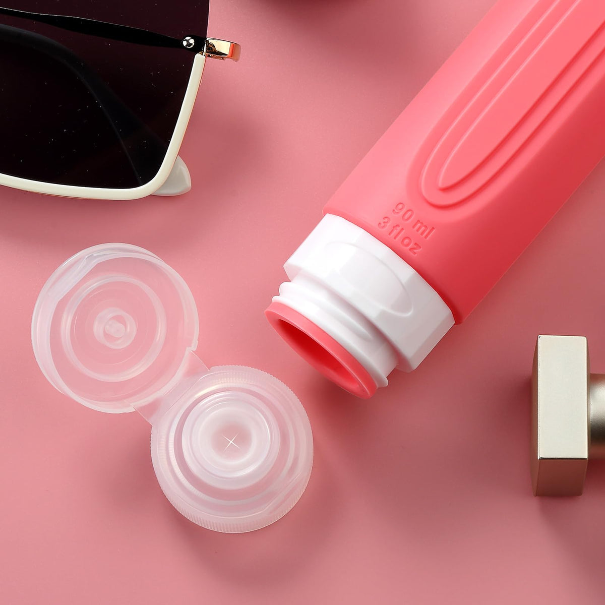 Mrsdry silicone travel bottles with various toiletries