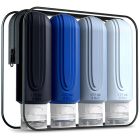 Mrsdry Travel Bottles 6oz front view with silicone design