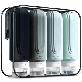 Mrsdry travel bottles 6oz leak proof containers front view