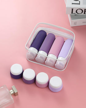 Mrsdry travel bottles arranged for easy access