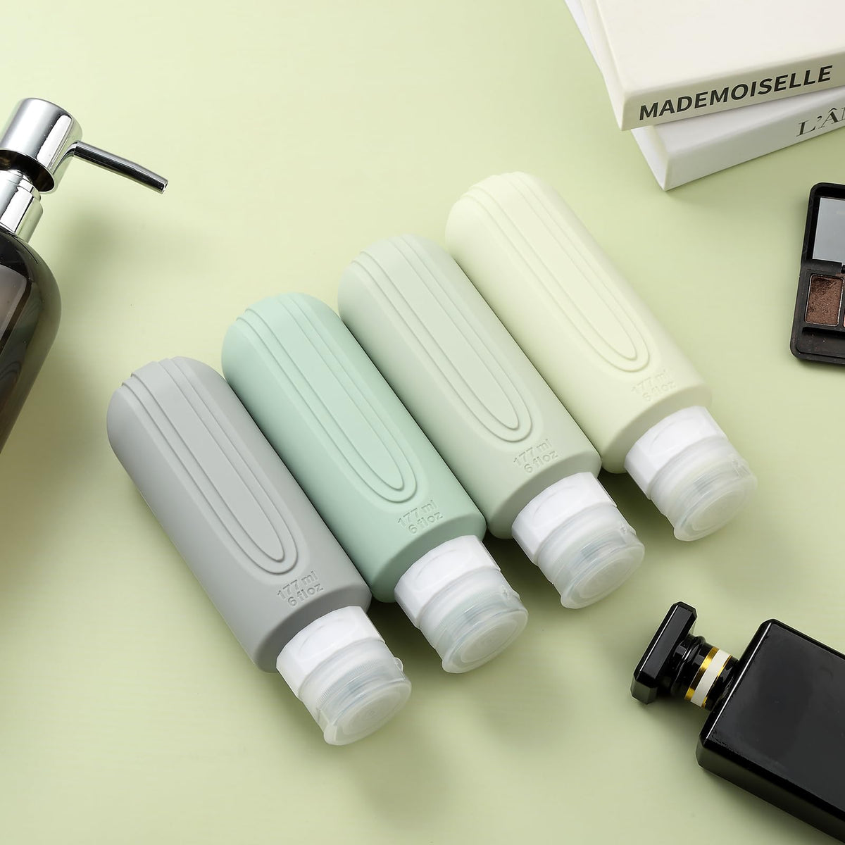 Mrsdry travel bottles in various colours