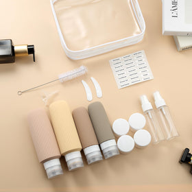 Mrsdry travel bottles kit in a compact zip case