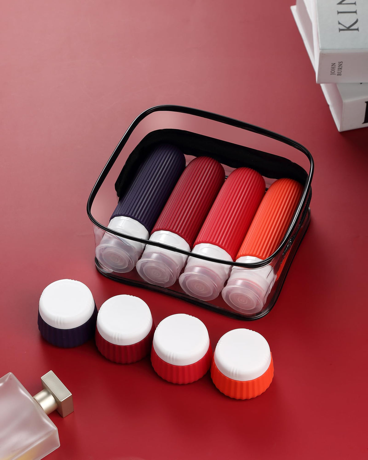 Mrsdry travel bottles set displayed on a table