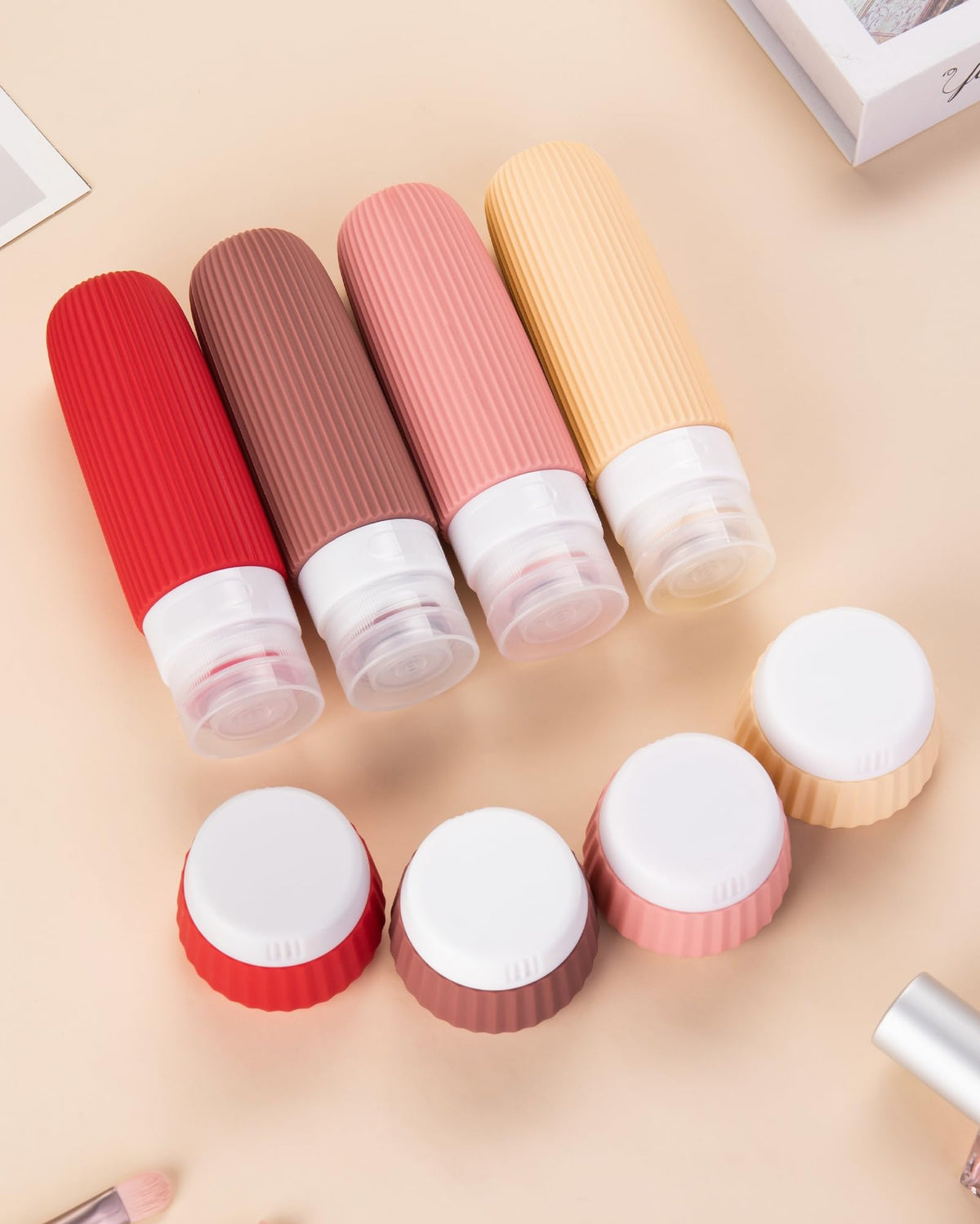 Mrsdry travel bottles showcasing clear bag and contents