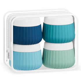Mrsdry Travel Containers for Toiletries 4 Pack in assorted colours