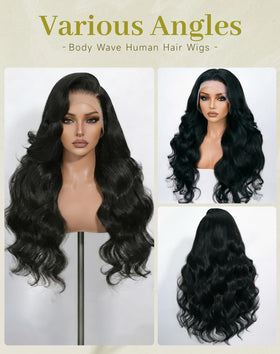 MsBertha Body Wave Wig side view with natural colour