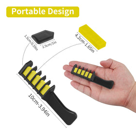 MSDADA Hair Chalk Comb showing application on light hair