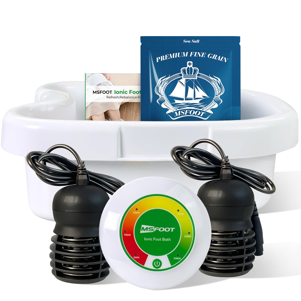 MSFOOT Ionic Foot Bath Detox Machine front view