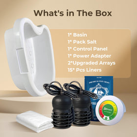 MSFOOT Ionic Foot Bath Detox Machine with detox sea salt and liners