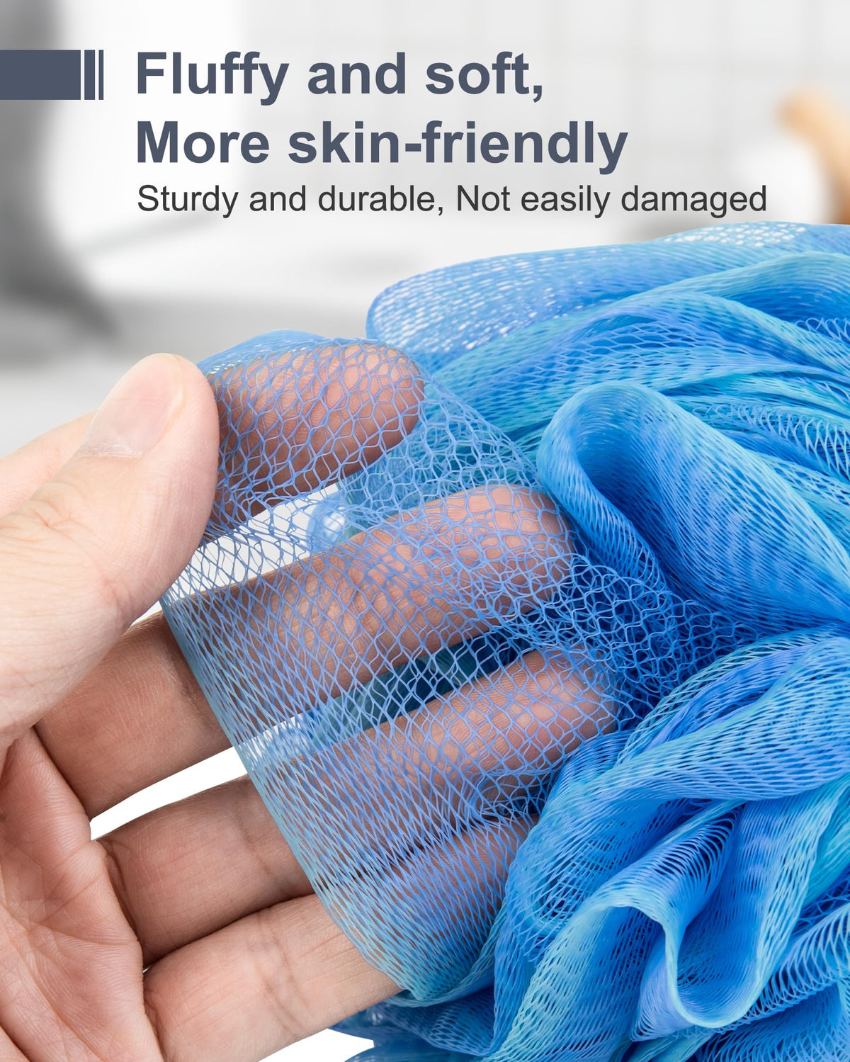 MTDLYICE XXL Large Loofah Sponge hanging to dry