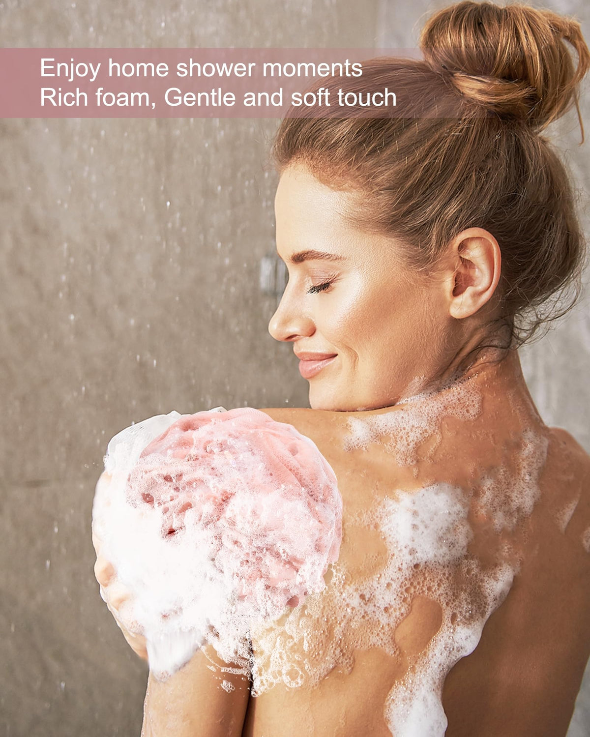 MTDLYICE XXL Large Loofah Sponge pack of four