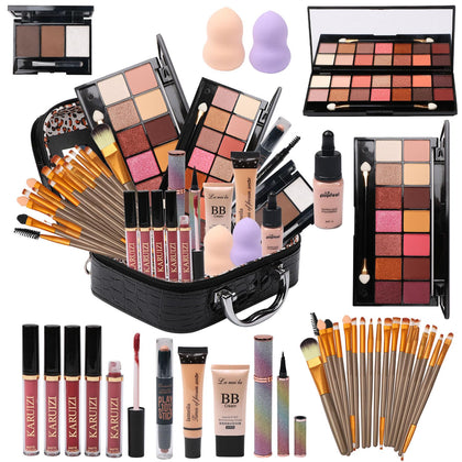 MTDXILTAI All in One Makeup Kit with storage bag and brushes
