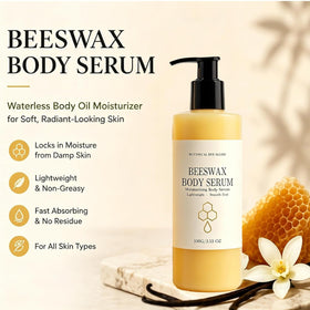 MUBSEOTH Beeswax Body Serum 100ML application on skin