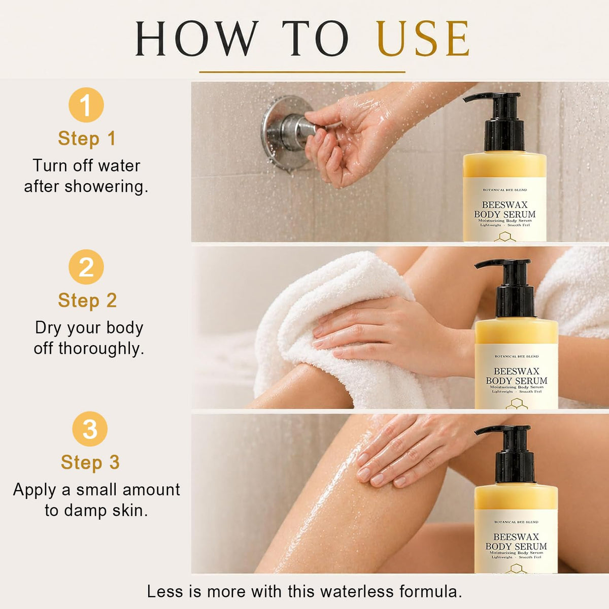 MUBSEOTH Beeswax Body Serum 100ML lifestyle scene