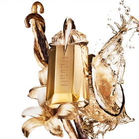 Mugler Alien Goddess fragrance bottle and travel size together