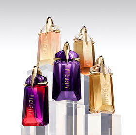 Mugler Alien Goddess refillable bottle next to original