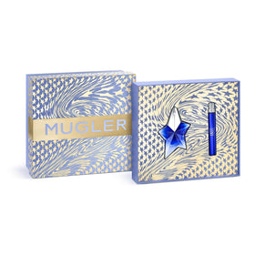 Mugler Angel Stellar Eau de Parfum gift set front view with festive packaging