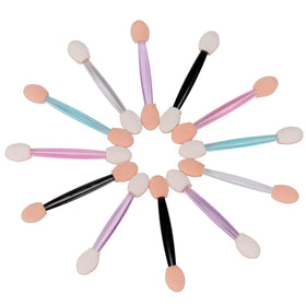 Multiple Akstore eyeshadow applicators showing dual sides