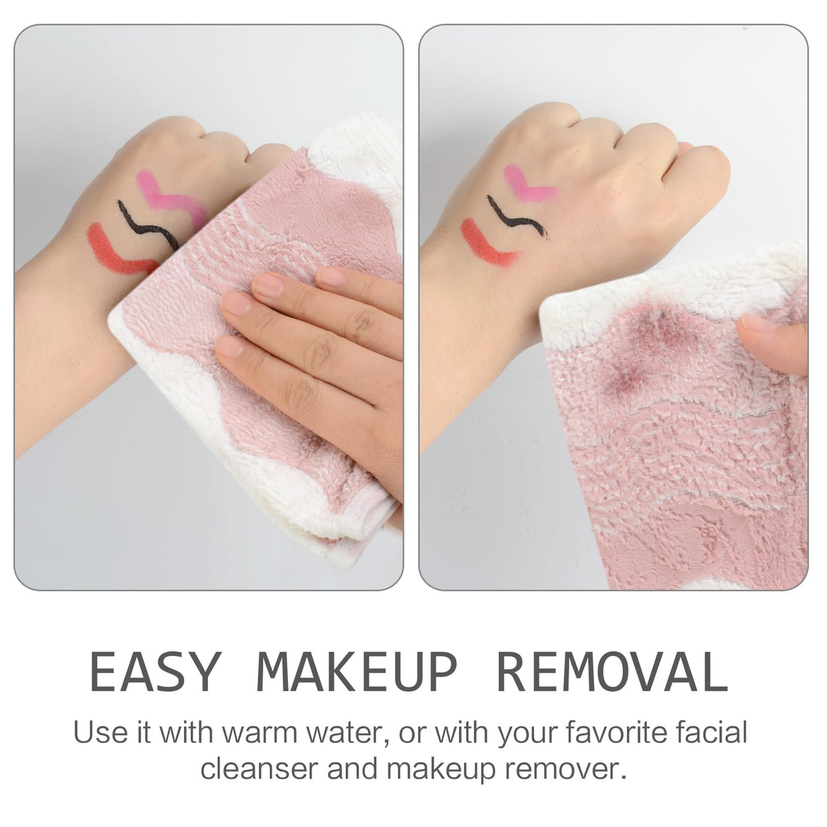 Multiple SINLAND face towels in various colours
