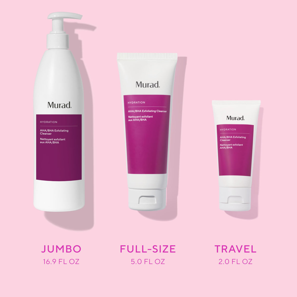 Murad AHA/BHA Exfoliating Cleanser texture on hand
