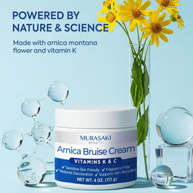 MURASAKI BEAUTY Arnica Bruise Cream packaging with ingredients