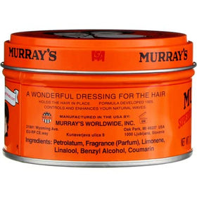 Murrays Hair Dressing Pomade 3 Oz application on hair