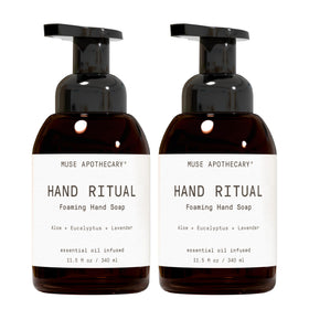 Muse Apothecary Hand Ritual foaming hand soap front view, 11.5 oz