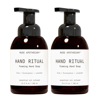 Muse Apothecary Hand Ritual foaming hand soap front view, 11.5 oz