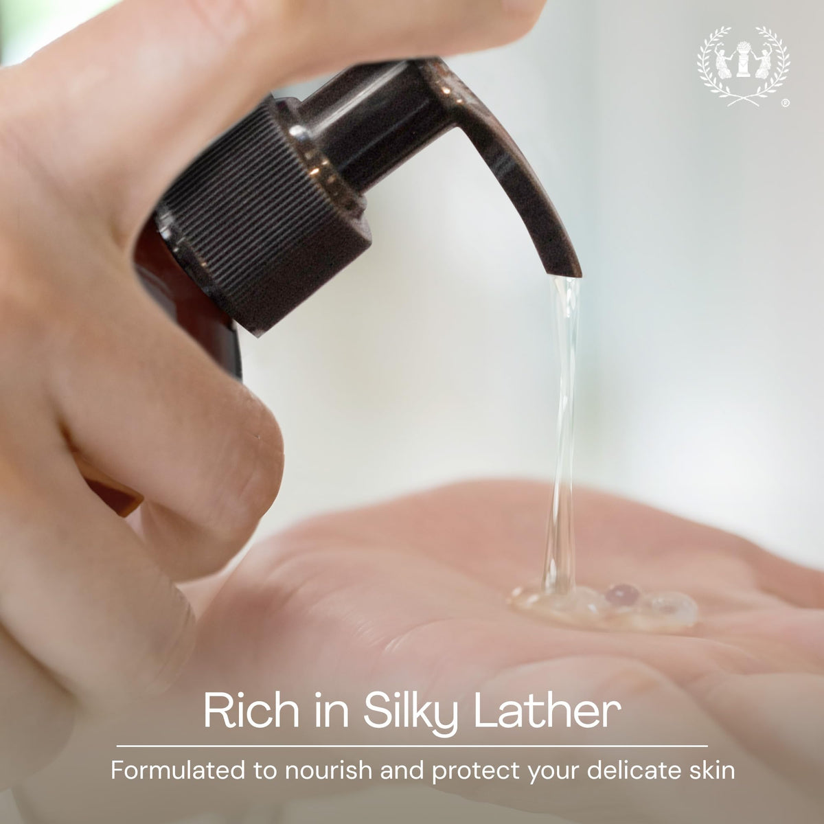 Muse Apothecary Hand Ritual with foamy lather in hands