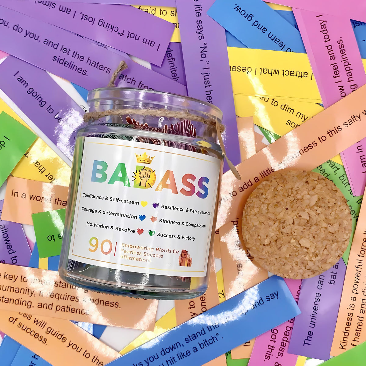 Musemory Badass Affirmation Jar premium gift box