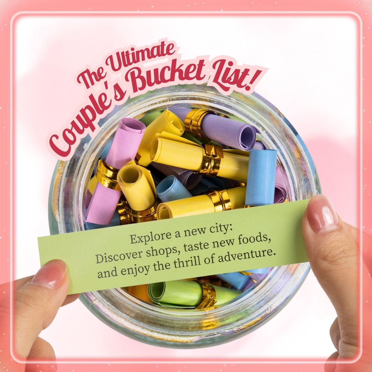 Musemory Date Ideas jar alongside a romantic setting